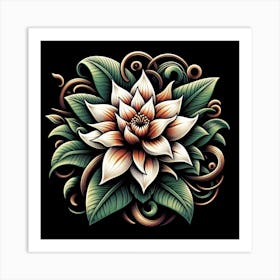 An exotic flower Art Print