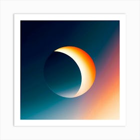 Celestial Harmony: Digital Minimalism Artwork Art Print