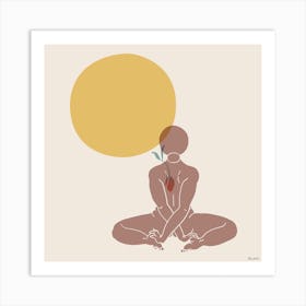 Sun Adoration Square Art Print