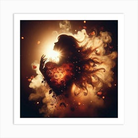 Heart Of Fire 3 Art Print