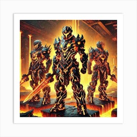 Magmaforged Warriors Art Print