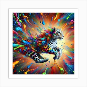 Colorful Leopard Art Print