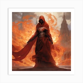 Red Cloak Art Print