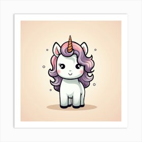 Cute Unicorn 181 Art Print