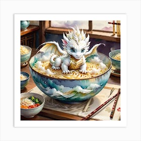 Dragon Noodle Bowl 2 Art Print