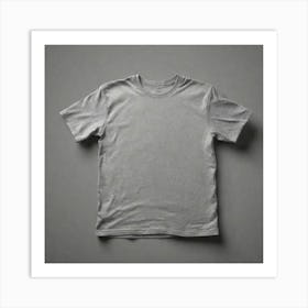 Grey T - Shirt 8 Art Print