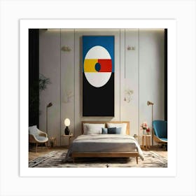 Modern Bedroom Decor Art Print