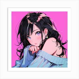 Anime Girl 5 Art Print