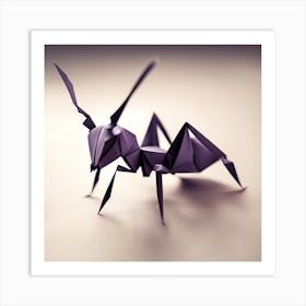 Origami Ant Art Print