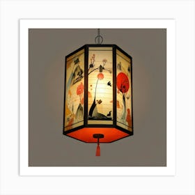 Japanese paper lantern Art Print