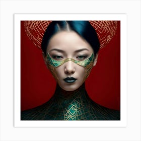 Chinese Beauty Art Print