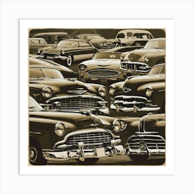 Classic Cars 4 Art Print