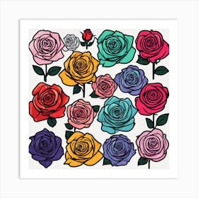 Roses 7 Art Print