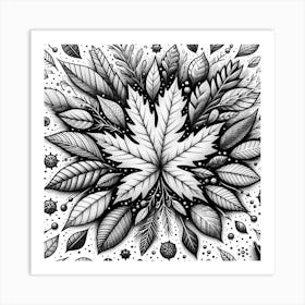 Winter leaf 4 Art Print