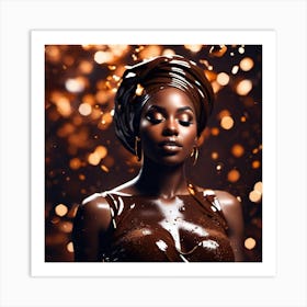 Beautiful African Woman Art Print