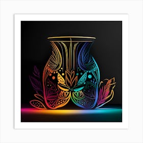 Colorful Vase Art Print