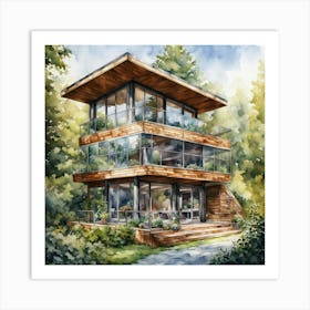 House In The Woods 1 Art Print