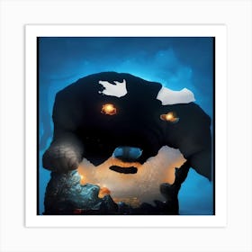 blue albert ai Art Print