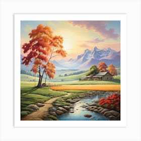 Autumn Landscape 9 Art Print