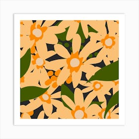 Daisy Pattern Art Print