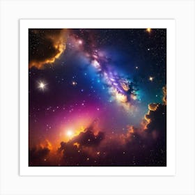 Space Wallpaper Art Print