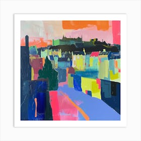 Abstract Travel Collection Edinburgh Scotland 2 Art Print