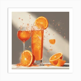 Aperol Wall Art Inspired By The Iconic Aperol 2 Art Print