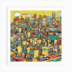 bart simpson art 2 Art Print