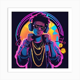 Hip Hop Artist Art Print