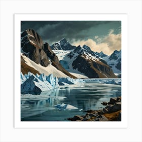 Glacier Landscape 1 Art Print