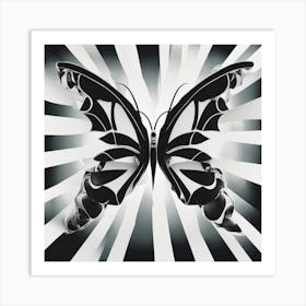 Black and White Abstract Art 87 Art Print