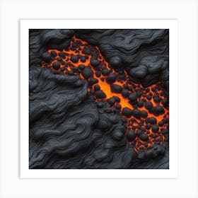 Lava Flow 8 Art Print