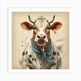 Cow Canvas Print 1 Art Print