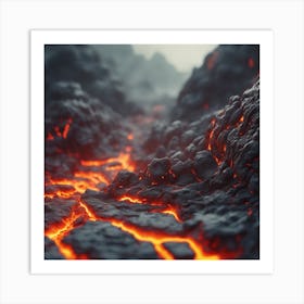 Lava Flow 34 Art Print