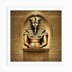 Pharaoh Tutankhamen Art Print