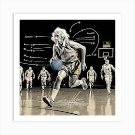 Basketball Player Art Print