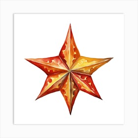 Origami Star Art Print