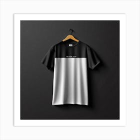 Black And White T - Shirt Art Print