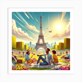 Paris In The Park Art Print