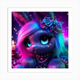 Bunny Bunny glow Art Print