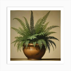 Fern In A Pot 2 Art Print