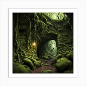 Mossy Forest 1 Art Print