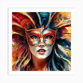 Carnival Mask 8 Art Print