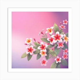 Pinky flowers Art Print