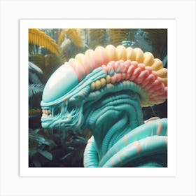 Alien Portrait Pastels 3 Art Print