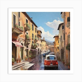 Italian City Street Art Print