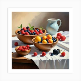 Fruit Bowls Art Print