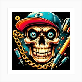 Skull Tattoo Art Print