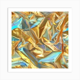 Gold Foil Texture Art Print