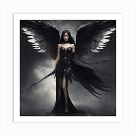 dark angel Art Print